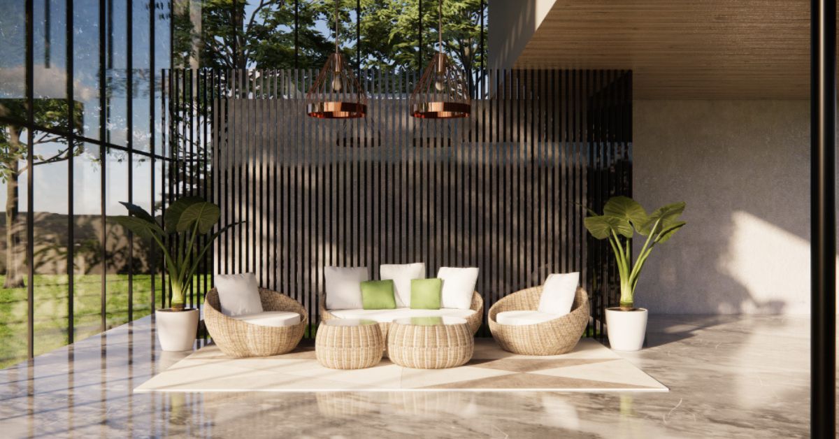 Outdoor Space In Style With Beautiful Tiles